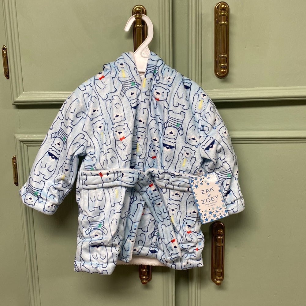 Baby boy robe 0-9 months